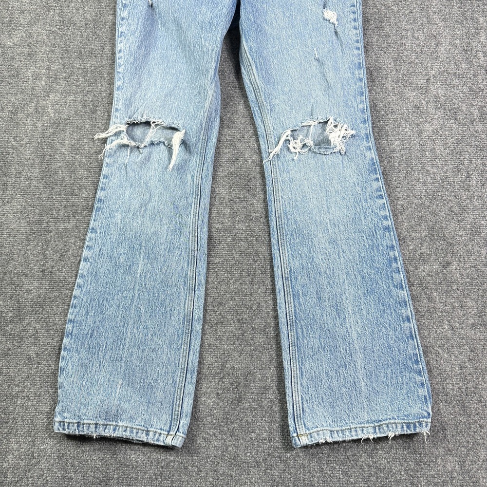 Wrangler High Rise Bold Boot Jeans Womens 10x32 Bootcut Stretch Distressed - Picture 3 of 14